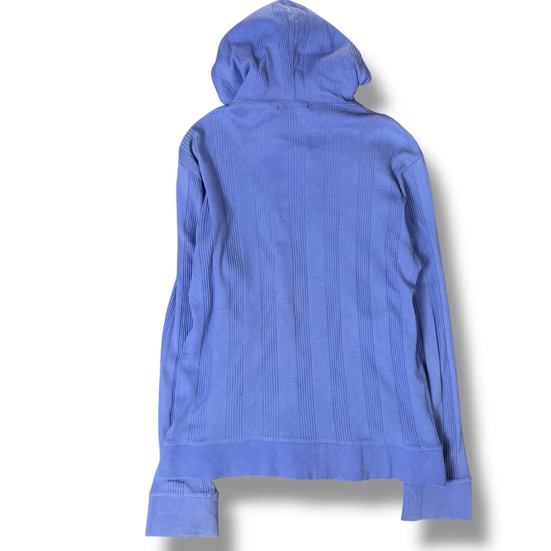  콤사이즘 보라 체크 니트 후드집업 M 상품이미지2