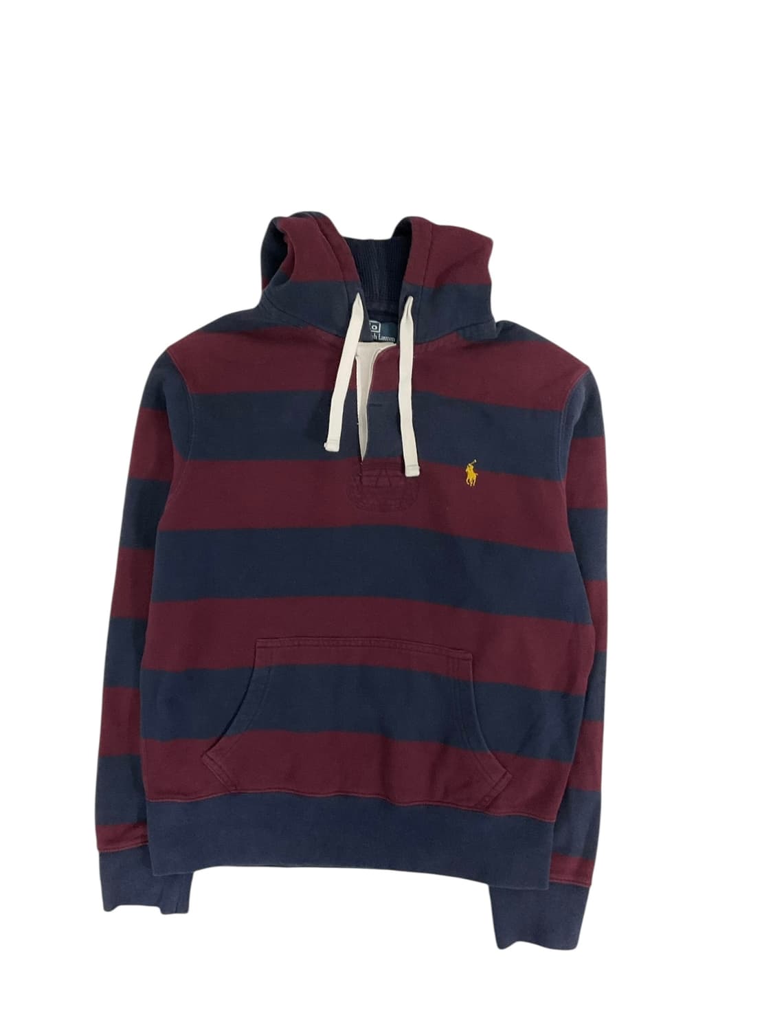 폴로 스트라이프 버건디 후드 일본판  상품이미지1