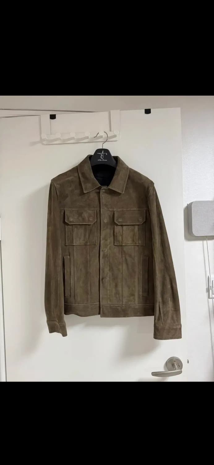 느와르 라르메스 스텐다드 스웨이드 트러커 자켓 카키브라운 상품이미지1