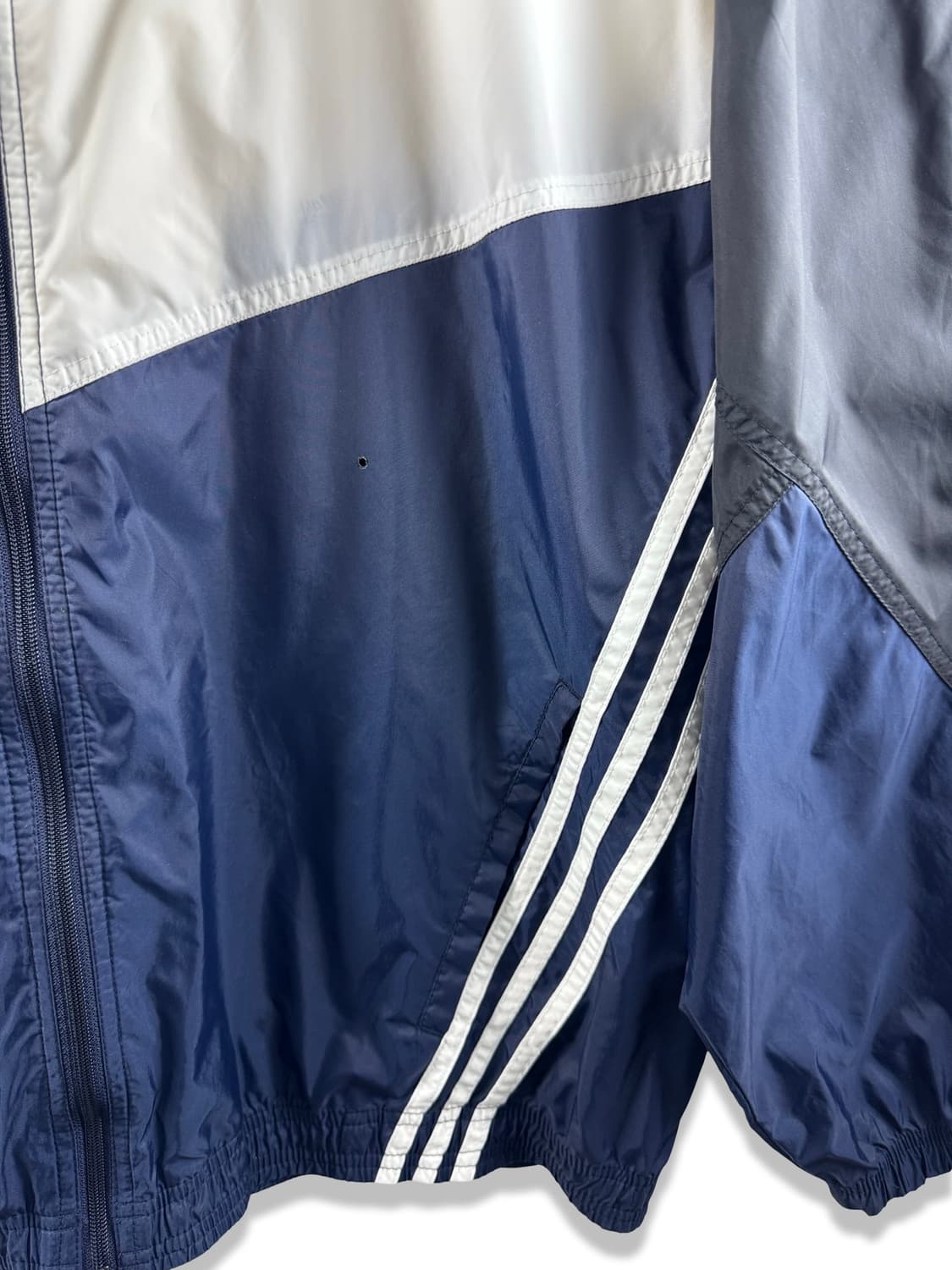 80S ADIDAS 올드스쿨 네이비 블랙 나일론 자켓2917 상품이미지4