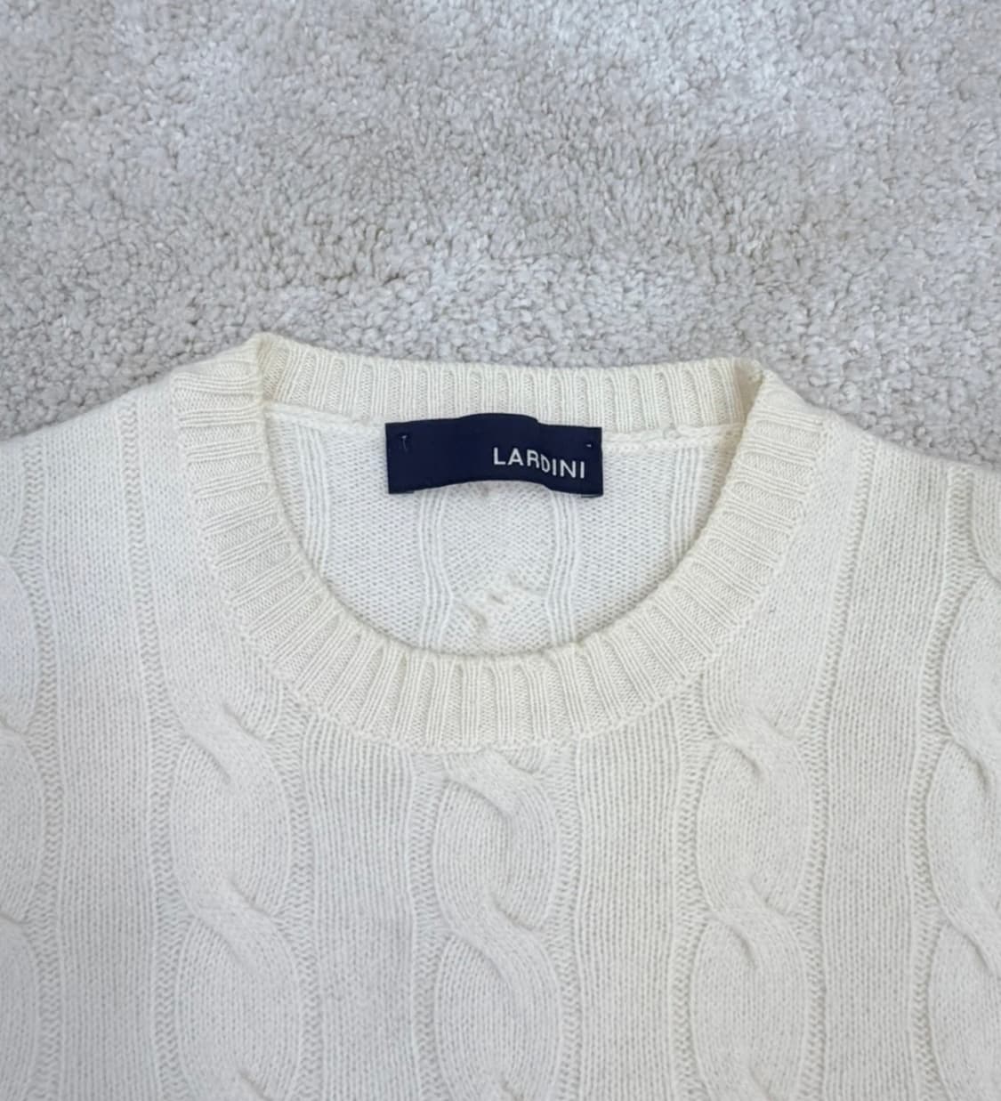 라르디니 울캐시미어 케이블 니트 46 상품이미지3