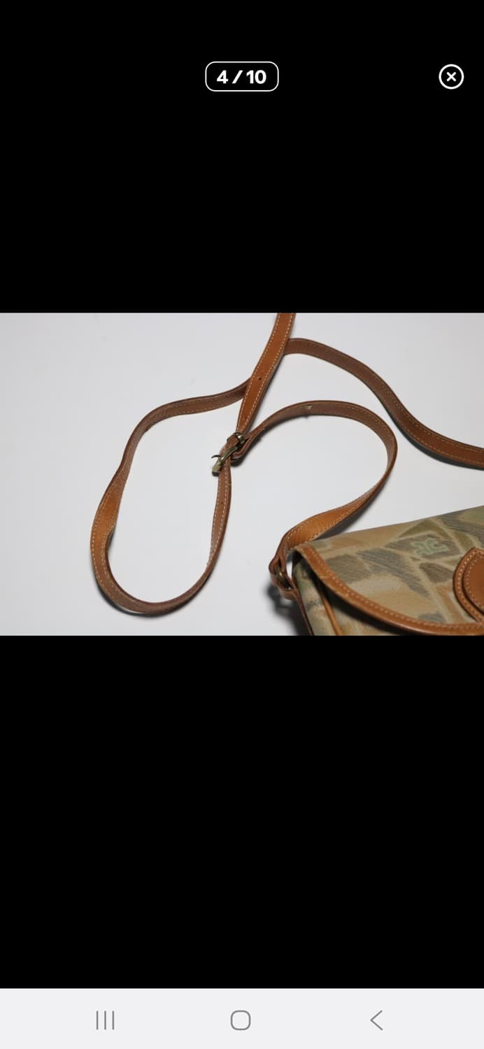 (마지막특가) Courreges 패턴 레더 크로스백 상품이미지4