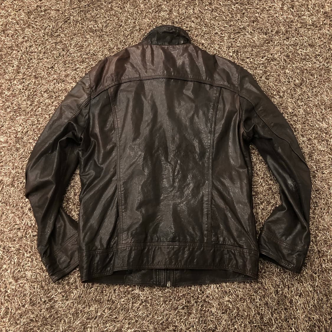 빈티지 양가죽 쿼드포켓 집업 레더 가죽 자켓 상품이미지4