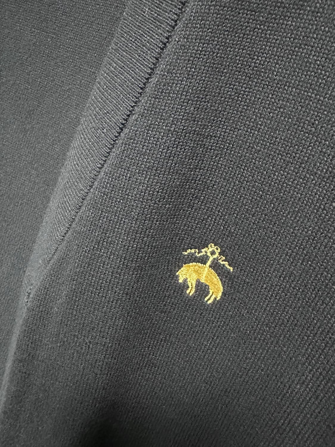 23FW)브룩스브라더스 골든플리스로고 가디건S 95~슬림100/다크네이비 상품이미지5