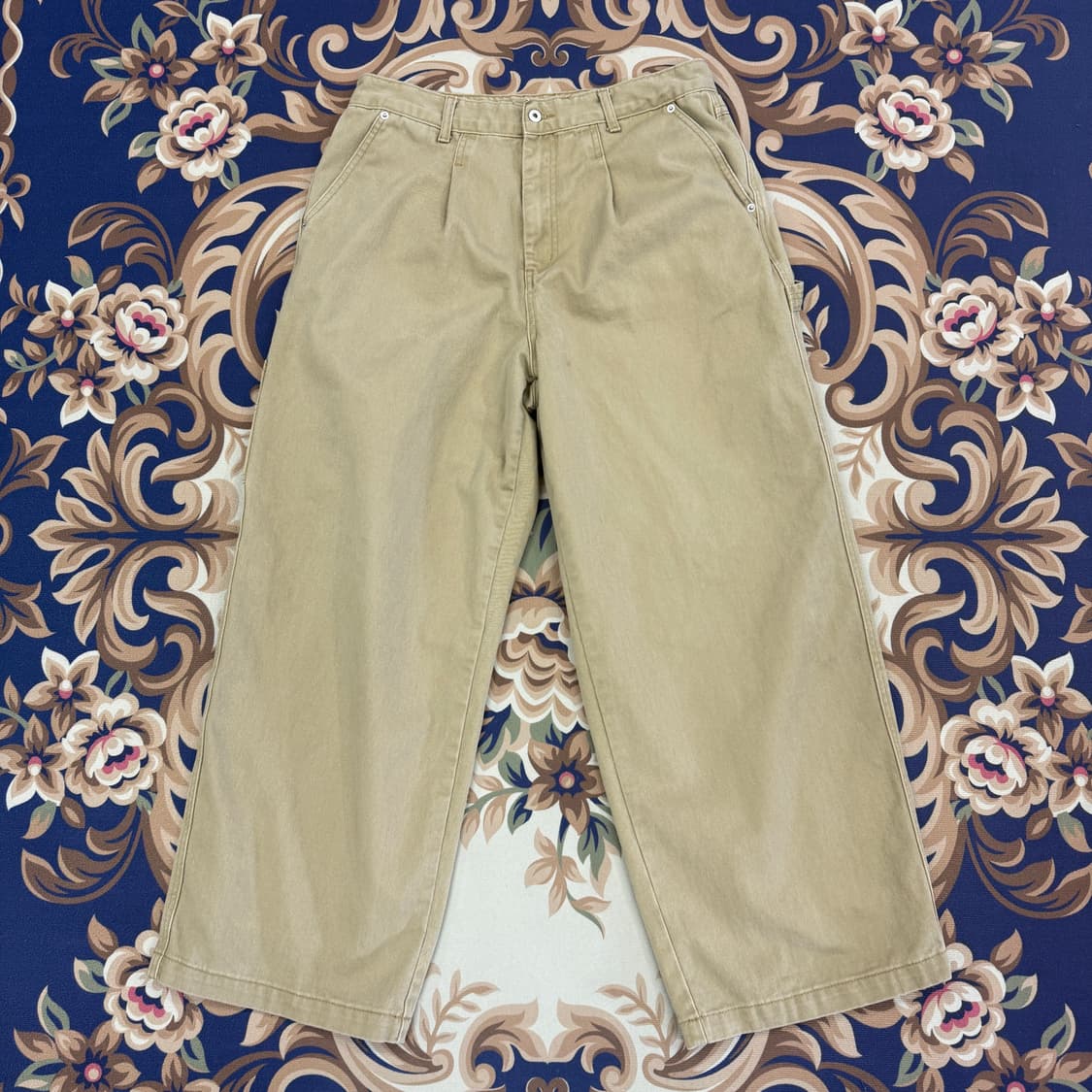 (XL)코드그라피 Code graphy 와이드 카펜터 팬츠(베이지) 상품이미지3