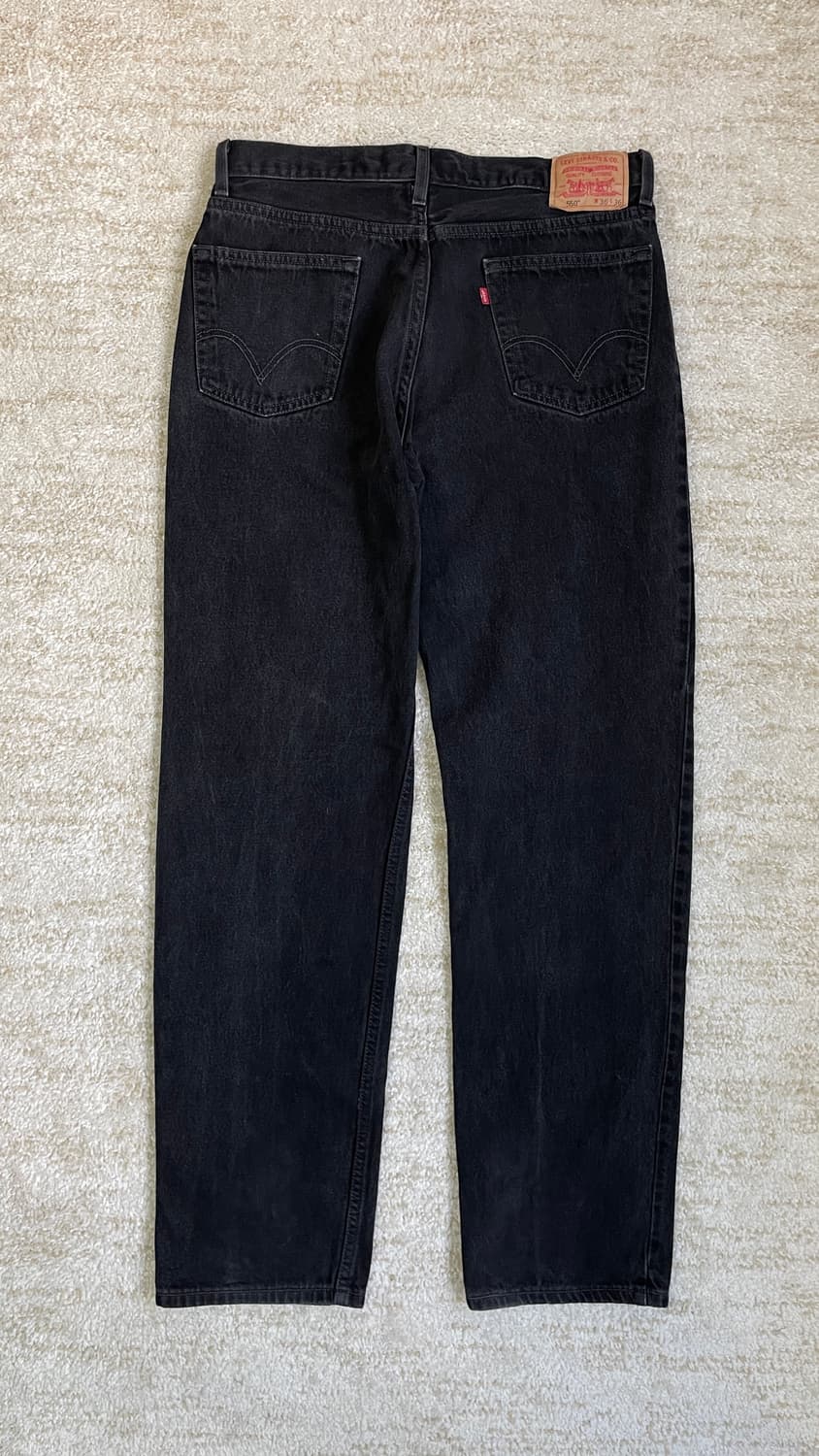 [36] 00s 리바이스 550 Levis 빈티지 흑청바지 데님 상품이미지4