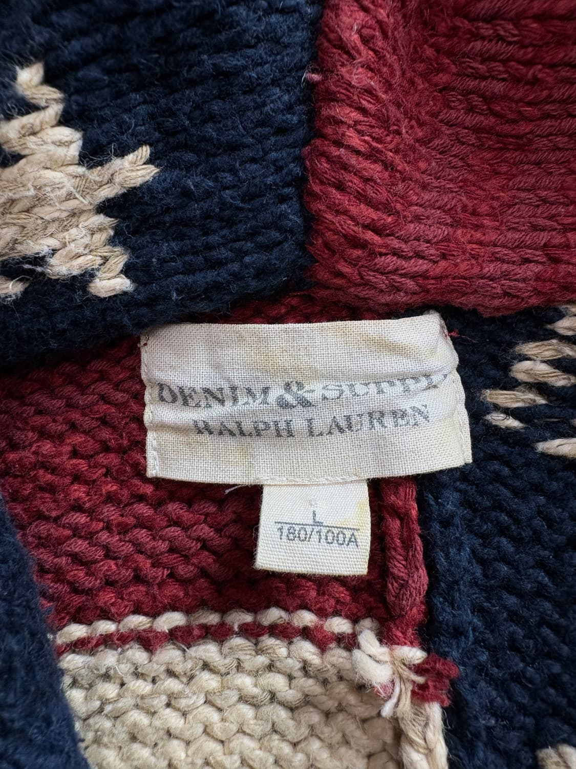 폴로 랄프로렌 데님 엔 서플라이 성조기 숄카라 니트 가디건 3775 상품이미지3