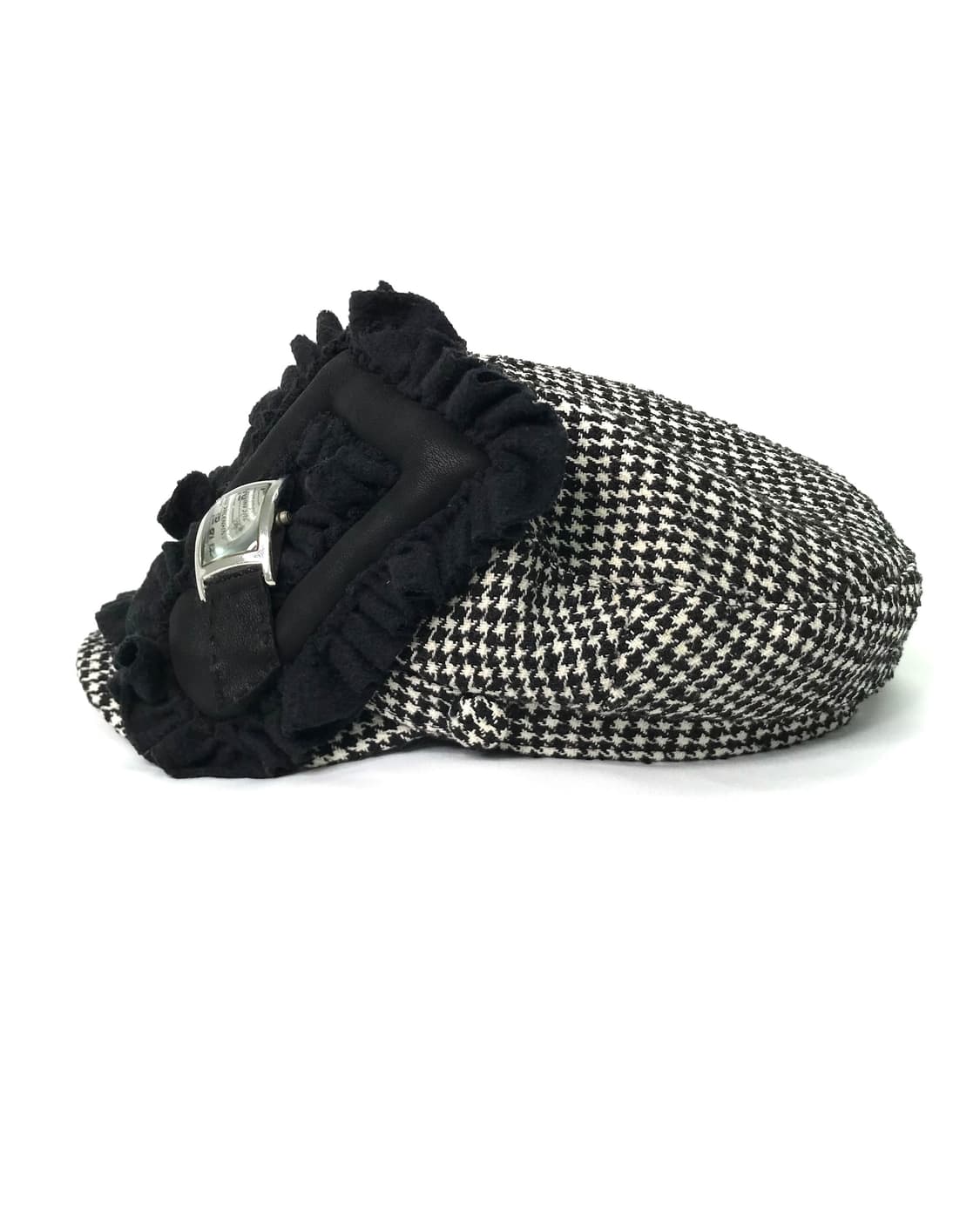 Music-note🎵newsboy cap (black check) 상품이미지4