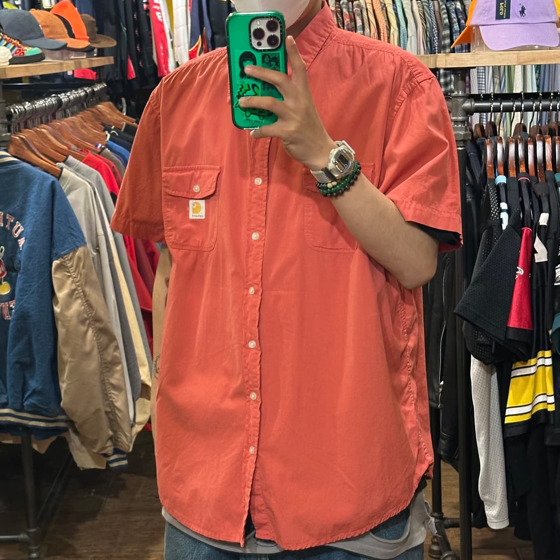 [HI] 칼하트 반팔셔츠 코랄 상품이미지3