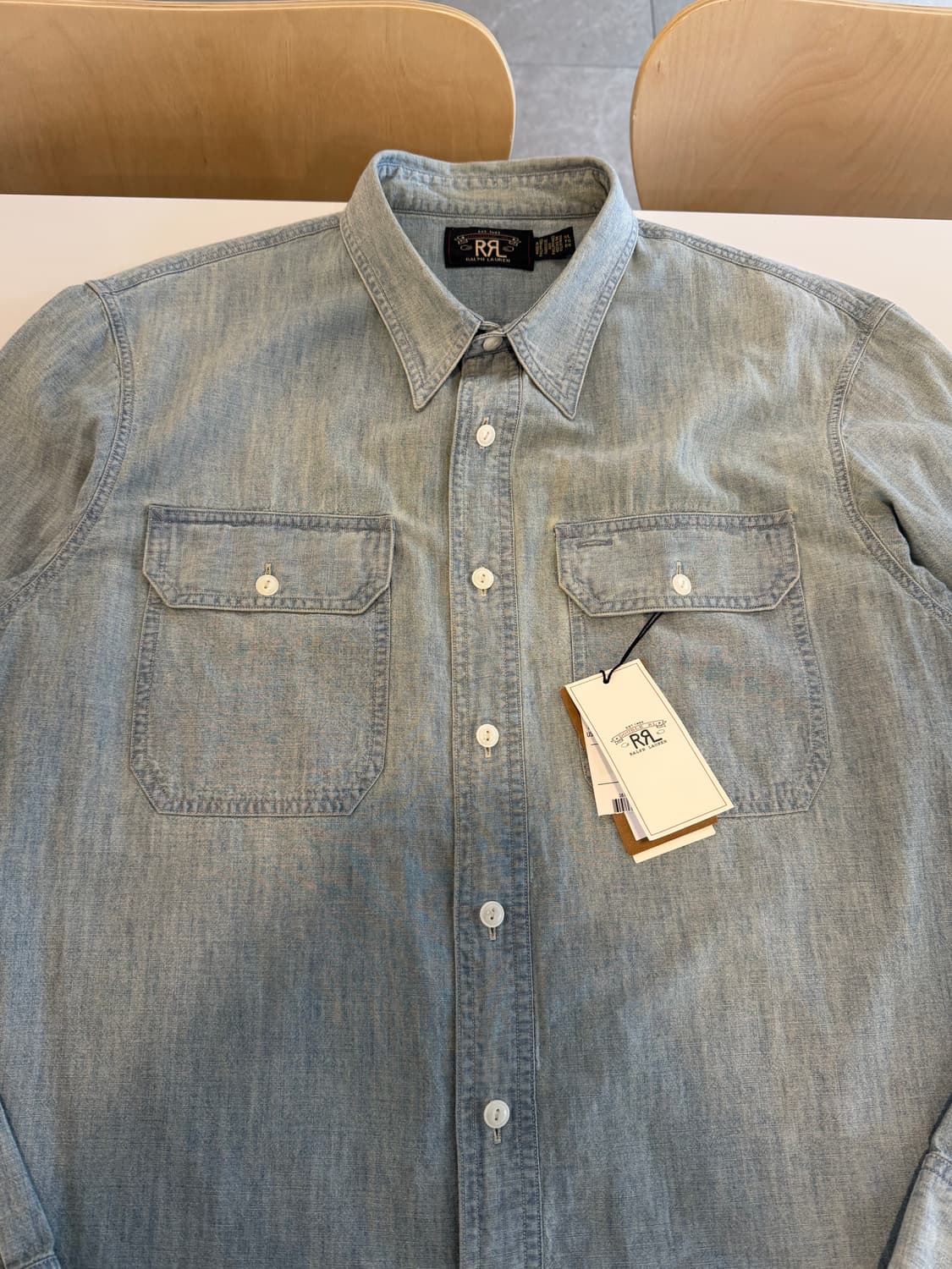 RRL 인디고 워크셔츠 XL 사이즈 상품이미지5