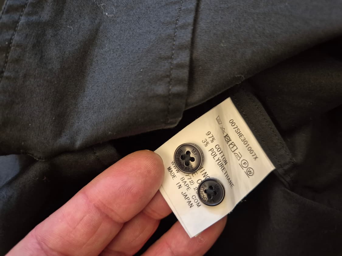 BAPE Mr. Bathing Ape 오픈카라 셔츠 상품이미지7