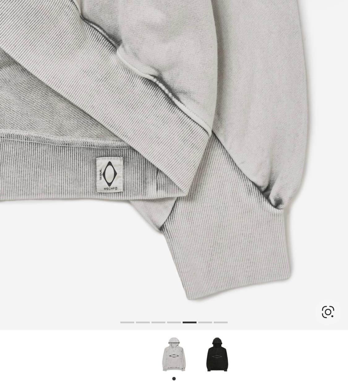 미스치프 블리치드 풀오버 후드 블리치드 카키 상품이미지5