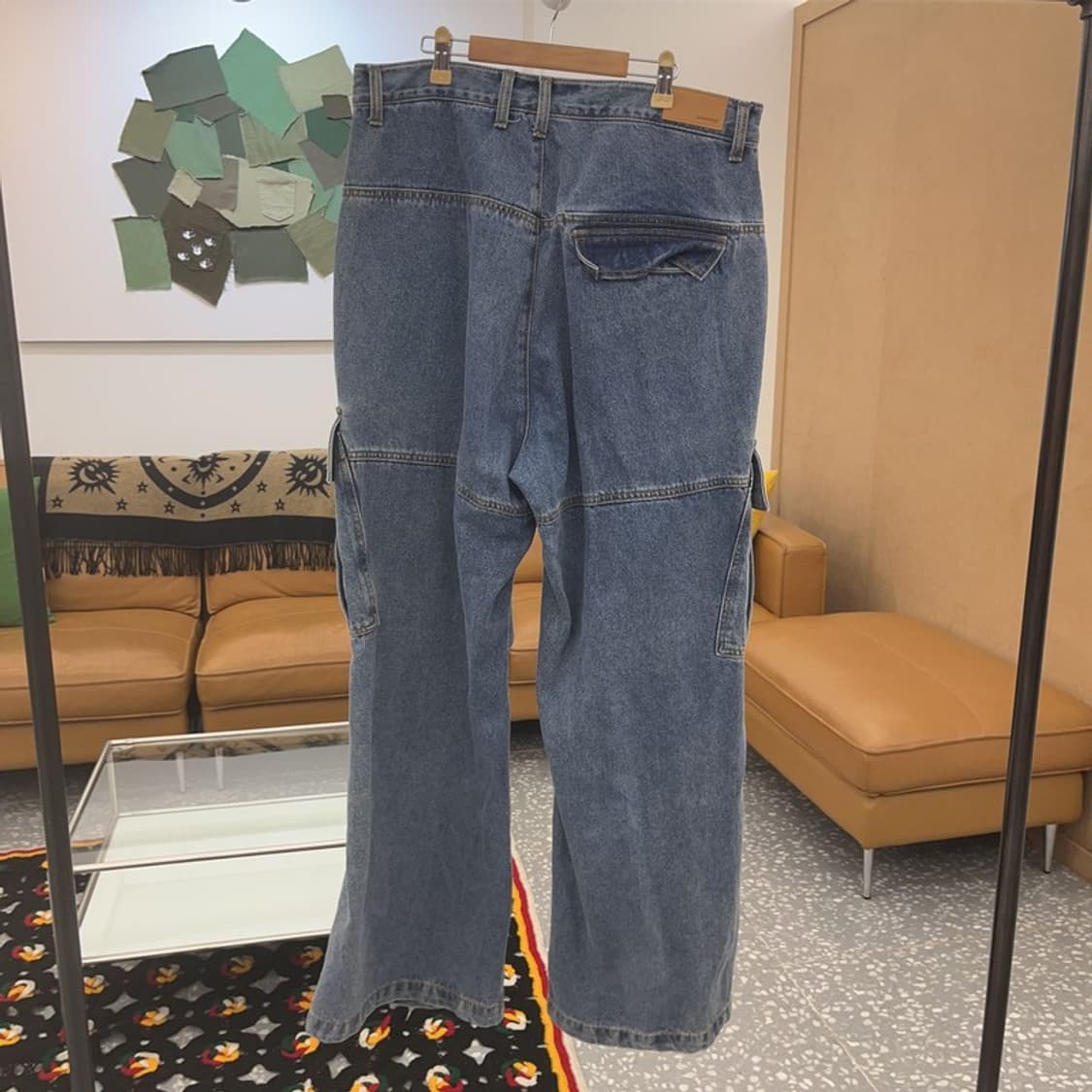 어반드레스 아방가르드 오버핏 힙합 데님 카고팬츠 L C06791 상품이미지4