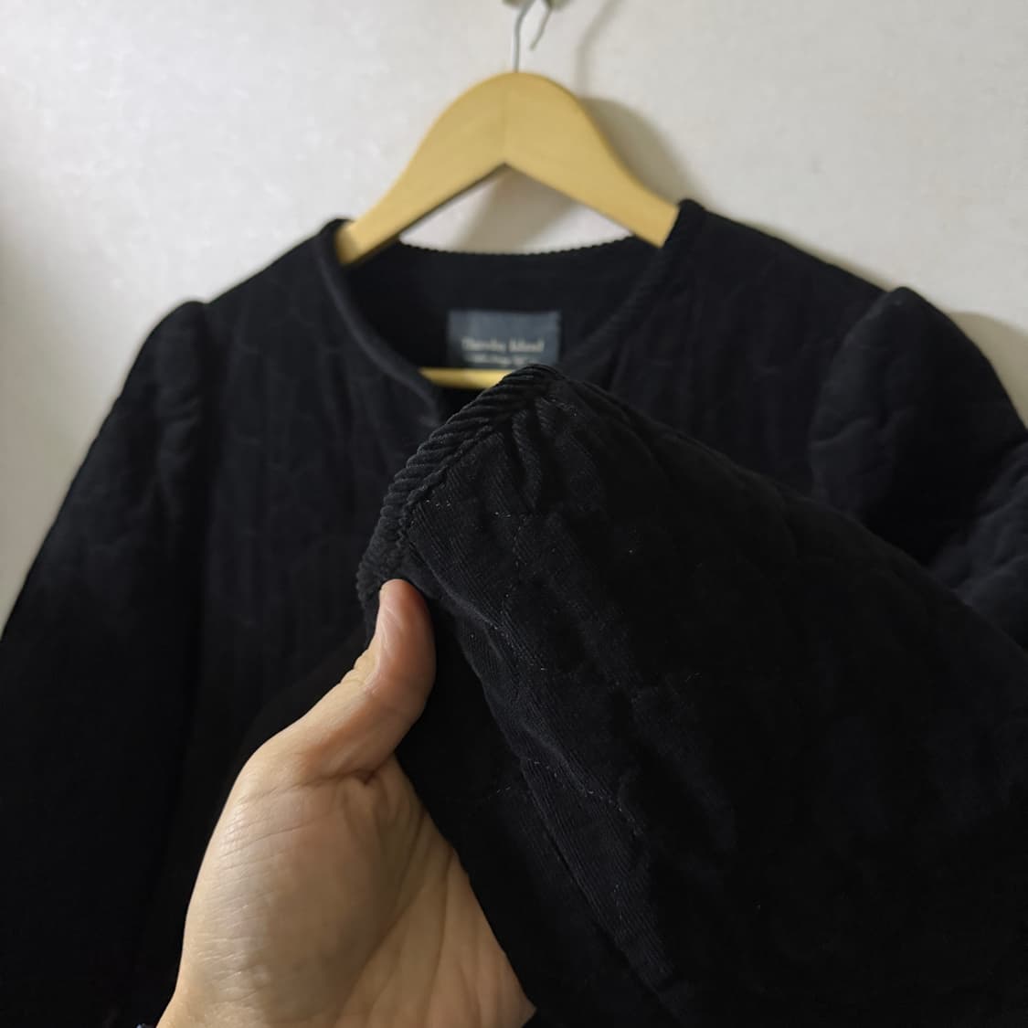 썰스데이아일랜드 코듀로이 하트 퀼팅 코트 S(66정도) 상품이미지4