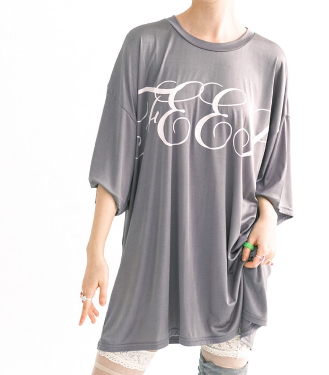 샵페어리 shining boxy lettering t-shirt 상품이미지2