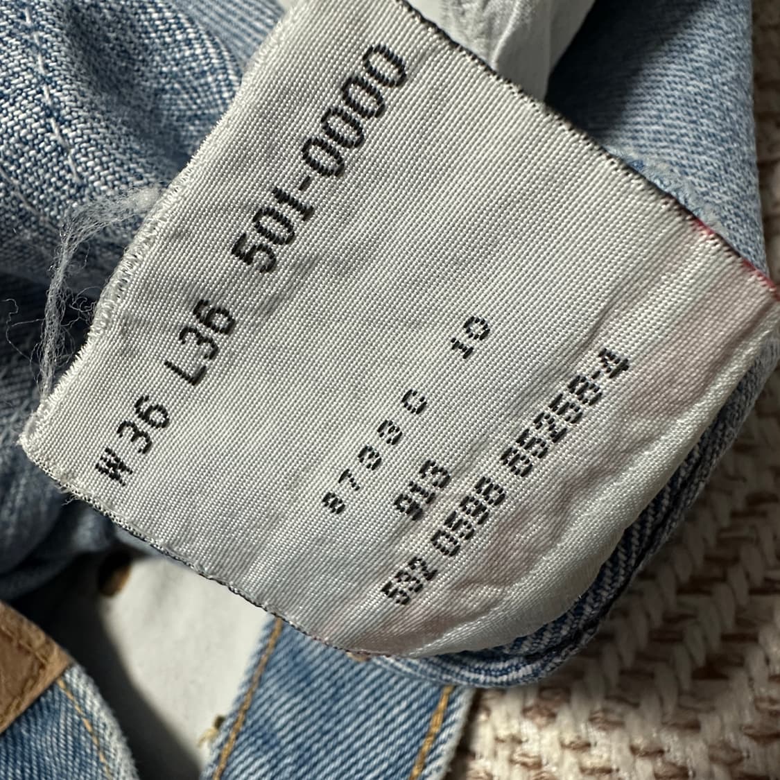 LEVI'S 501 90's usa made denim jeans 상품이미지4