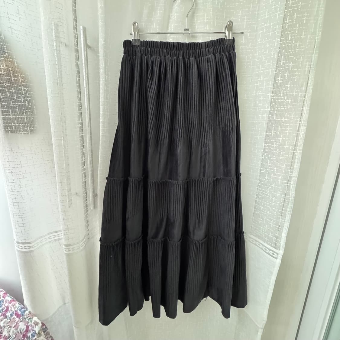 넘 예쁜 블랙 캉캉치마 가을 겨울 롱치마 상품이미지1