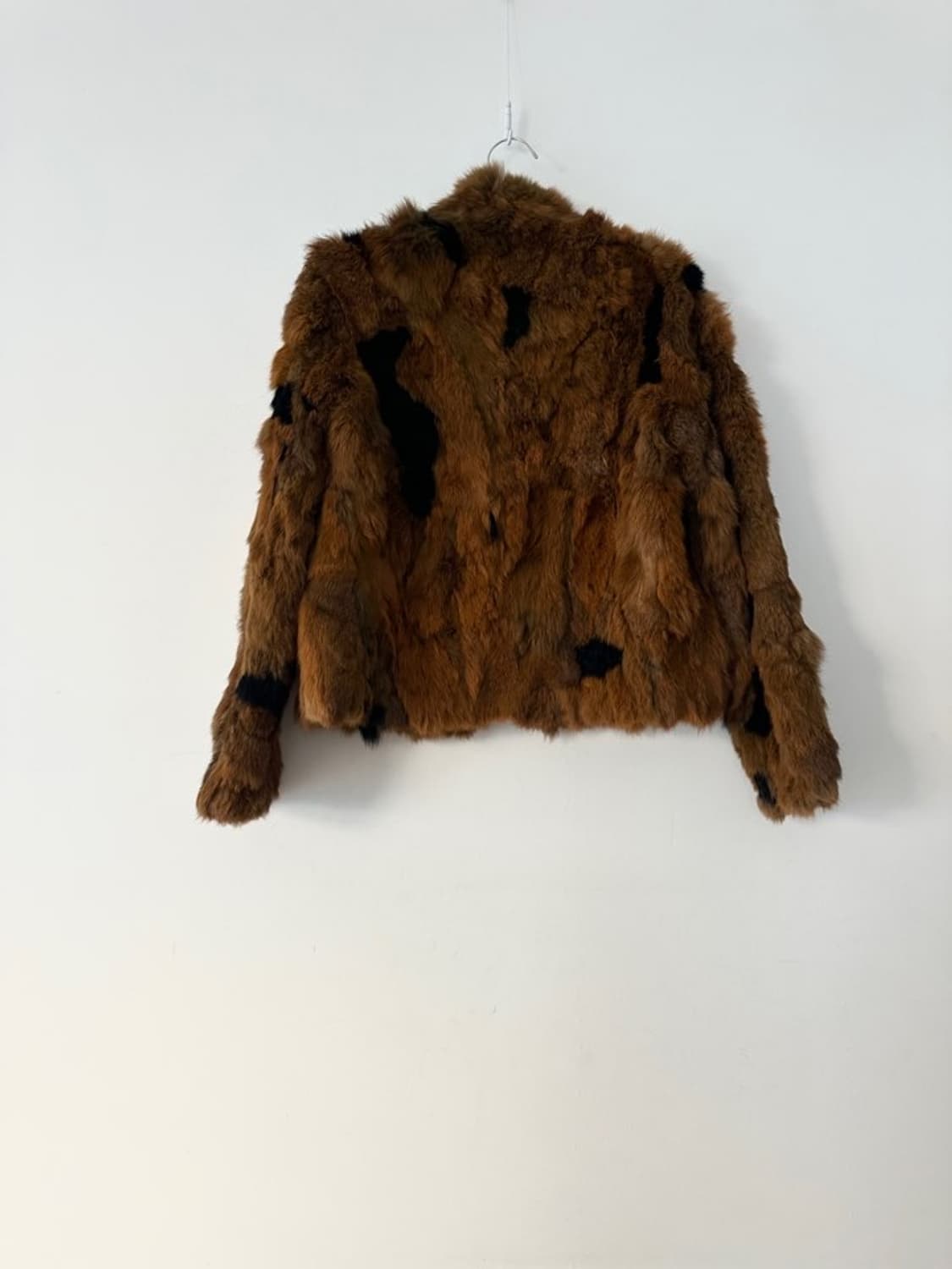 Spot rabbit fur jacket / orange brown 상품이미지4