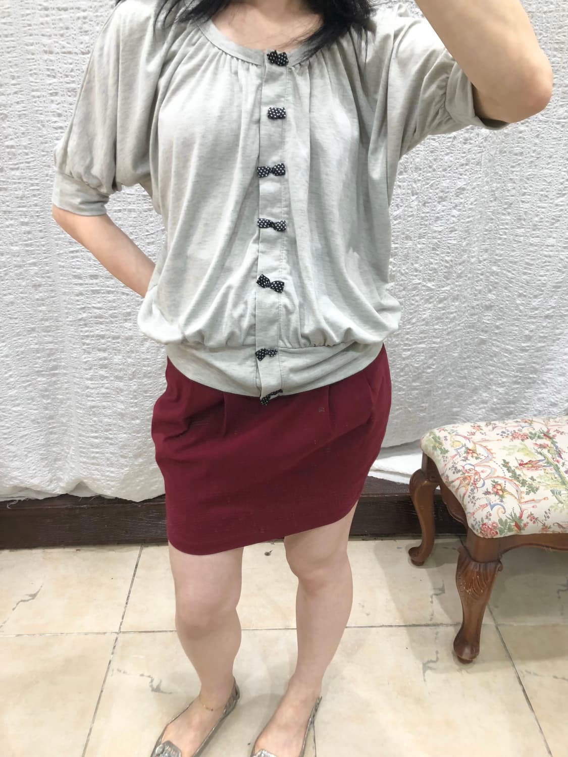 Ribbon buttons cardigan top 상품이미지2