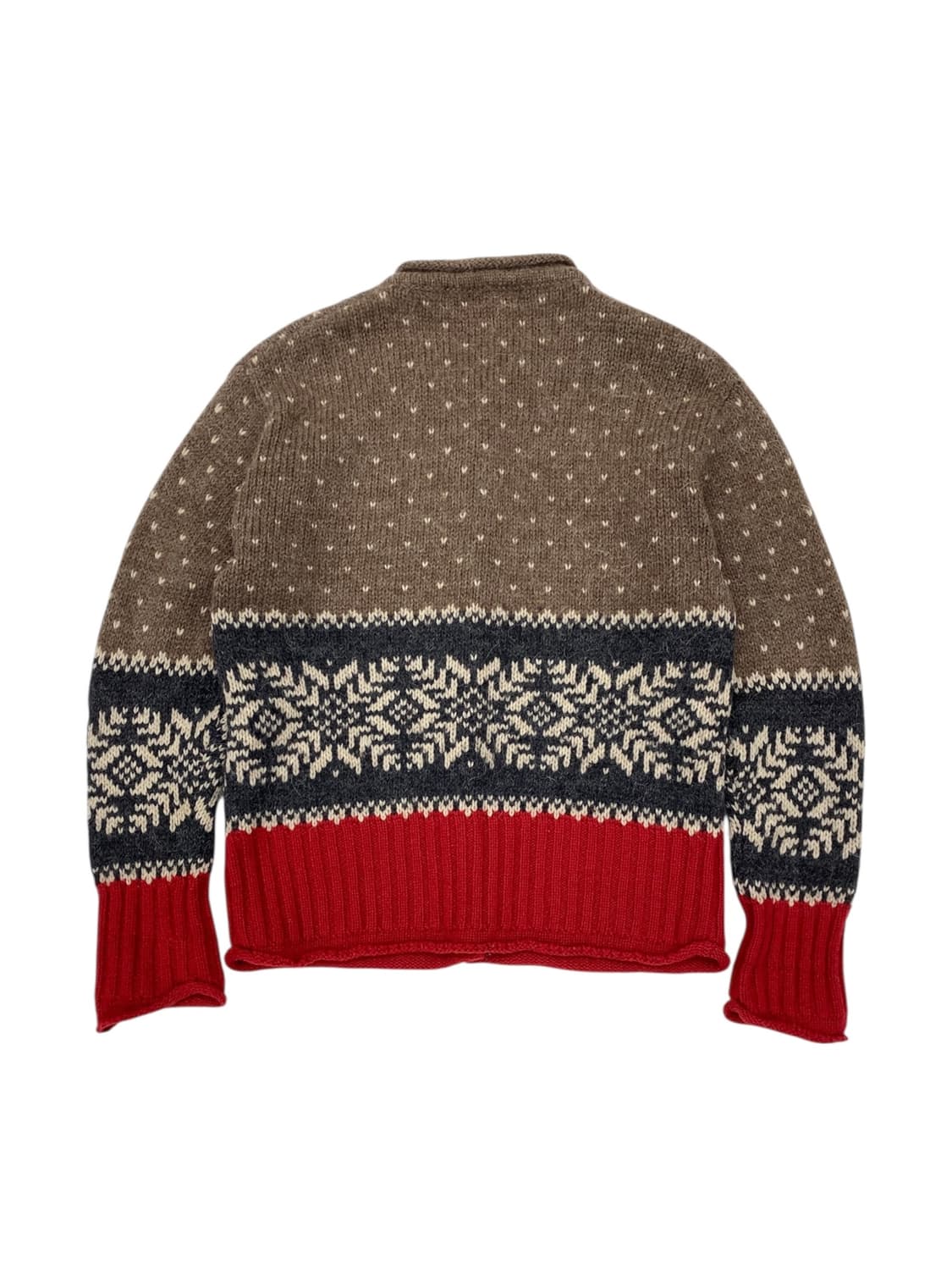 90‘s 에디바우어 울/알파카 롤넥 가디건 상품이미지2