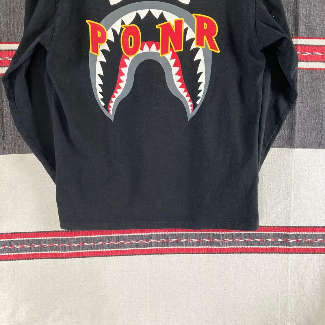 베이프 샤크 PONR 롱슬리브 티셔츠 상품이미지3