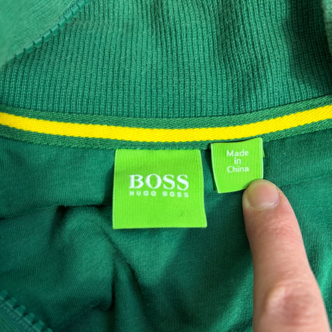 휴고보스 브라질 그린 집업 자켓(M) 상품이미지3