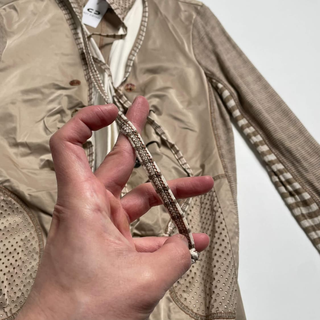 a-mar 멀티 패브릭 셔링 코트 (italy)   상품이미지5