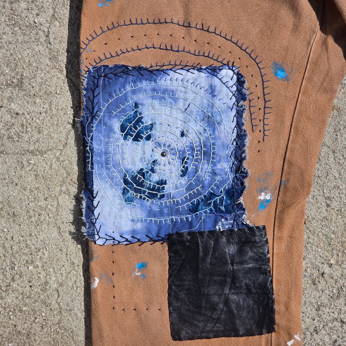 S.O/ 패치워크, 자수 커스텀 팬츠 상품이미지3