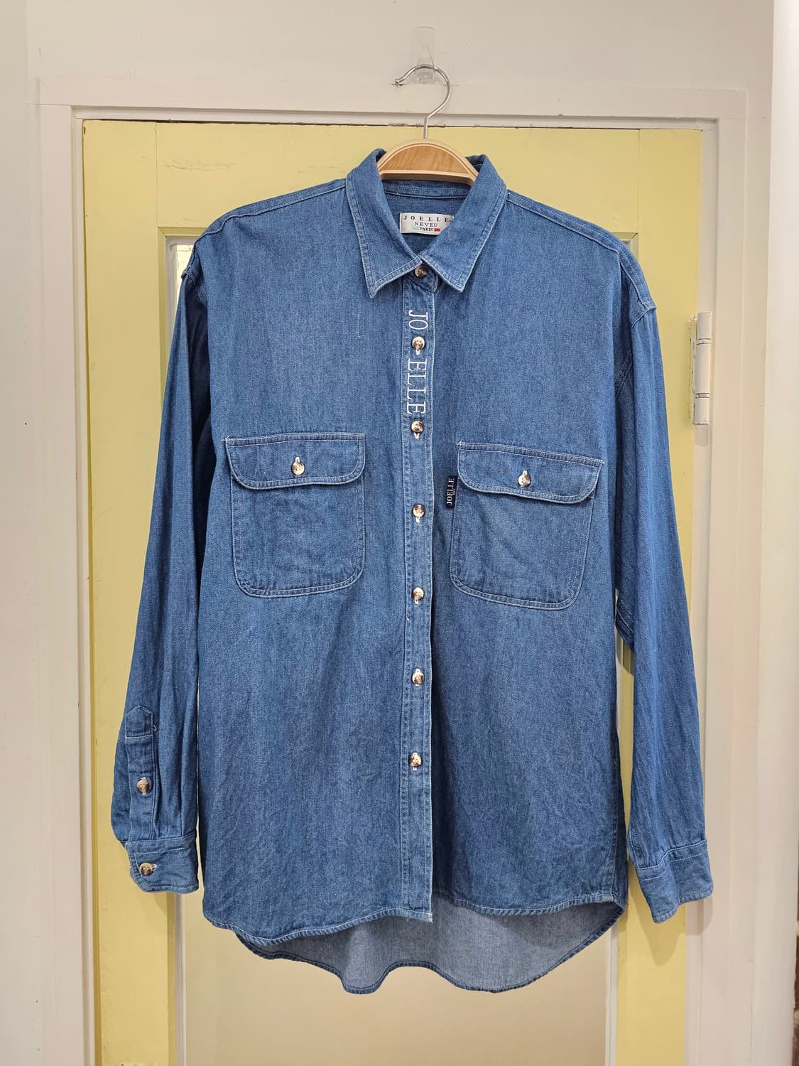 Joelle Neveu Paris 자수 데님 셔츠 상품이미지1