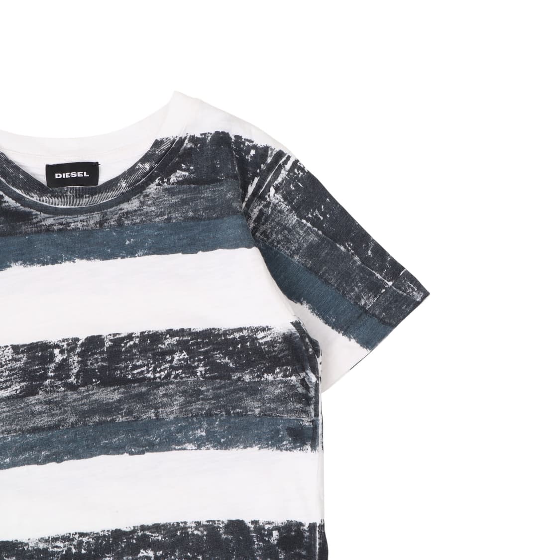 디젤 드로잉 프리즈너 스트라이프 하프 티셔츠 상품이미지3