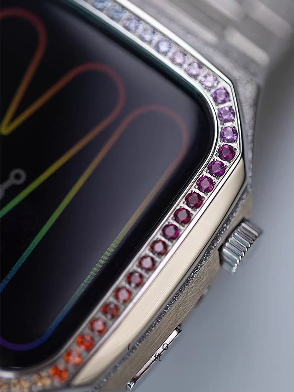 Oceanora 2026 레인보우 다이아몬드 애플워치 커스텀 케이스 상품이미지6