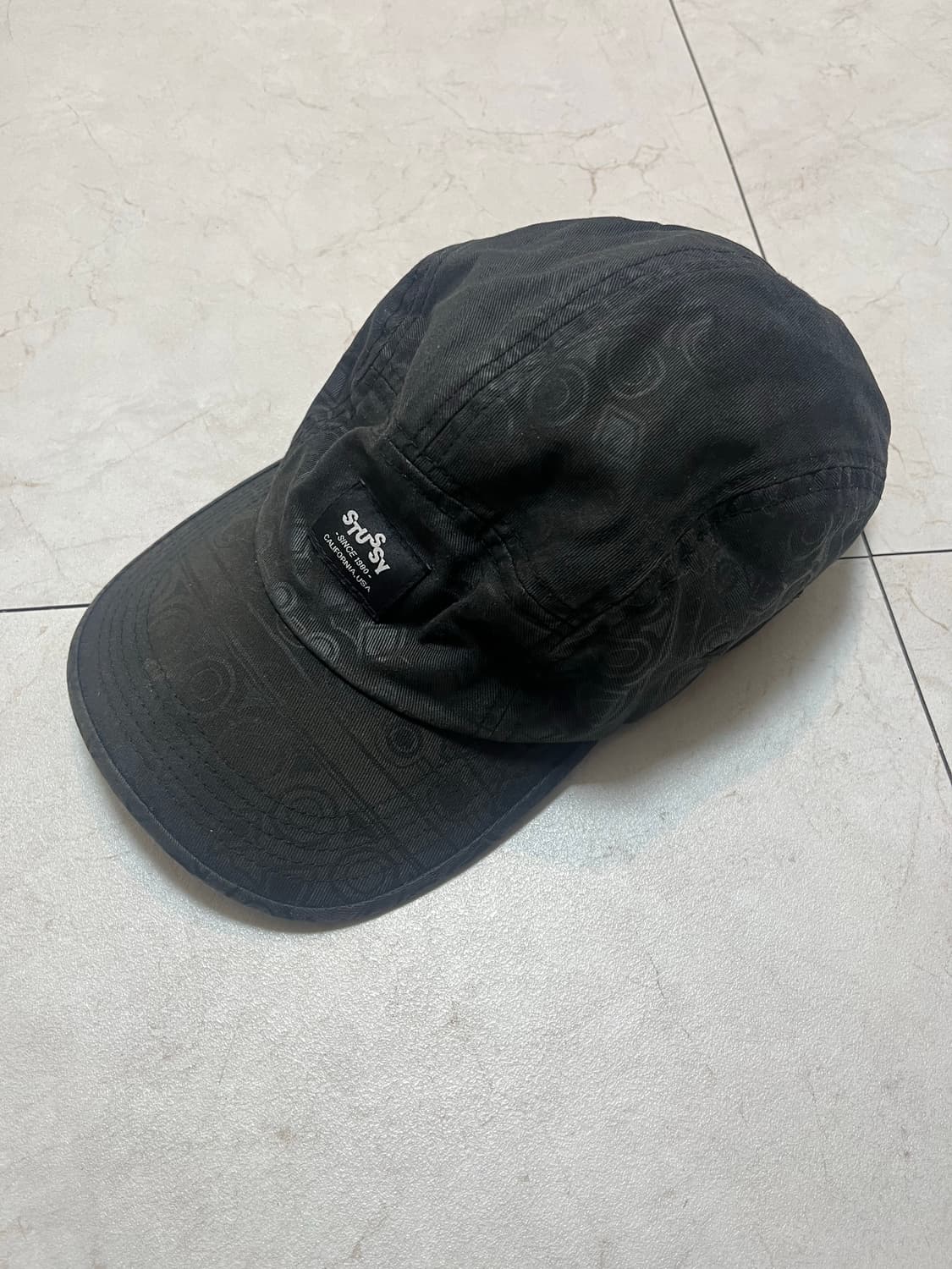 old stussy capz 반다나 패턴 블랙 볼캡 상품이미지2