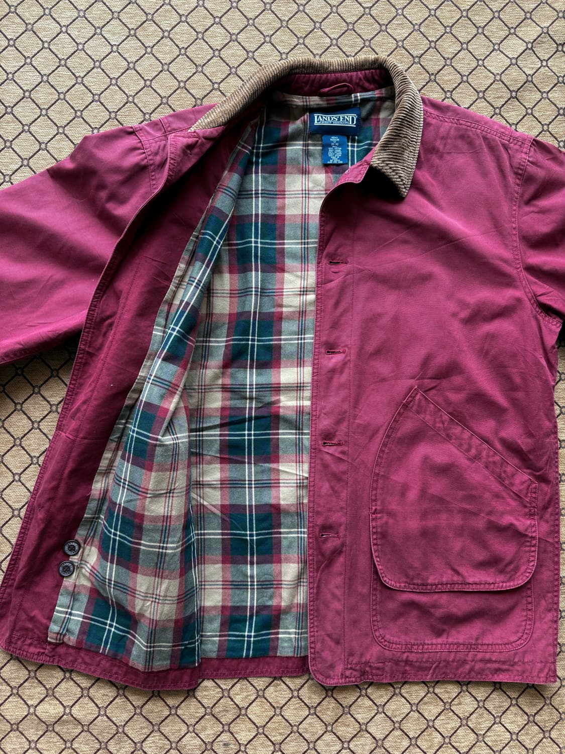 lands end 버건디 헌팅 자켓 상품이미지3