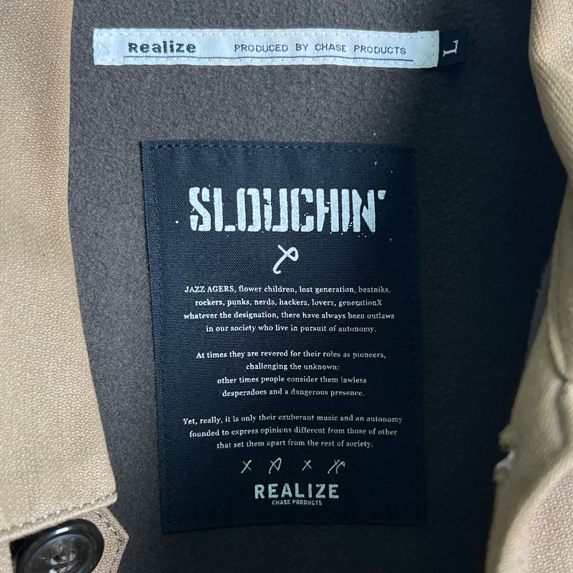 VTG 빈티지 브라운 코튼 워크 자켓 L 상품이미지3