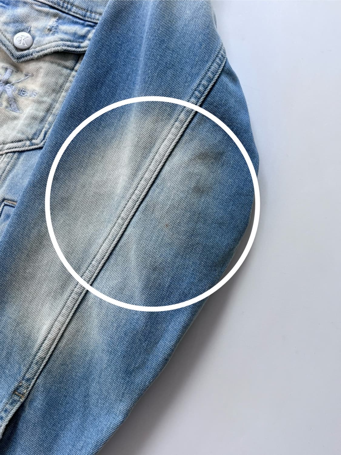 Calvin Klein 캘빈클라인 연청 데님 자켓 상품이미지5