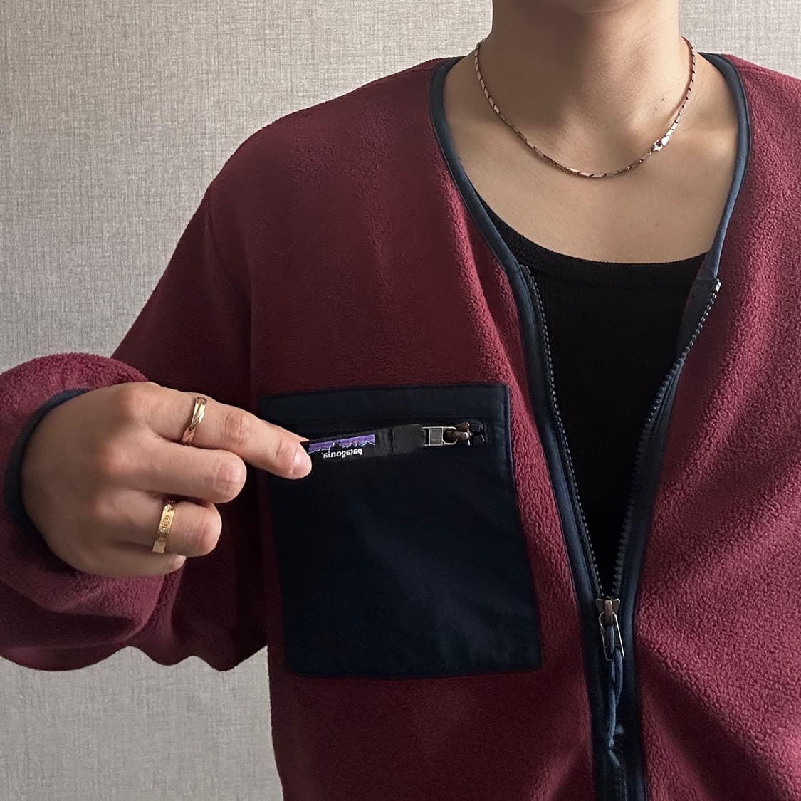 Patagonia 신칠라 세쿼이아 레드 플리스 가디건 상품이미지4