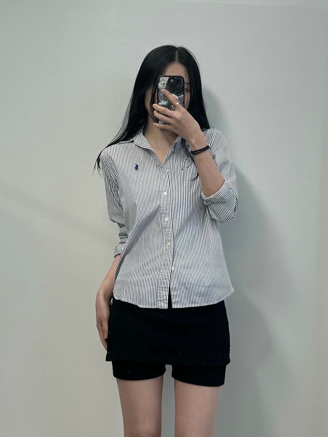 폴로 랄프로렌 화이트 스트라이프 셔츠 상품이미지1