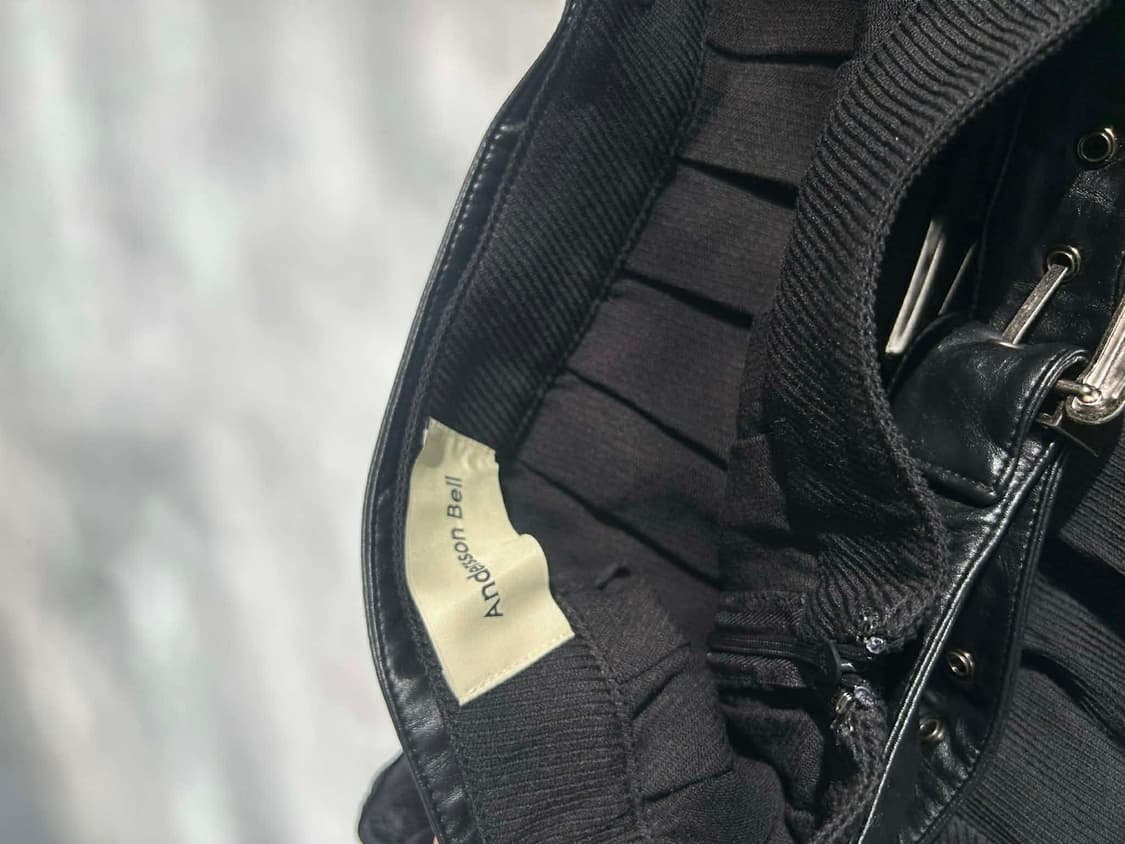 앤더슨 벨 플리츠 벨트 더블 스커트 상품이미지6