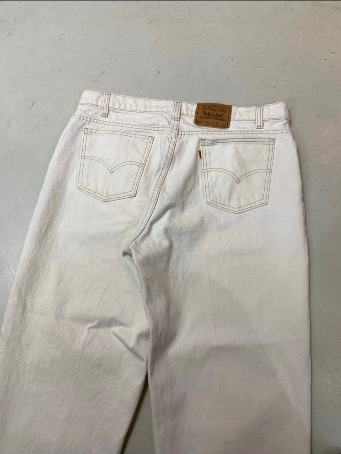 90s 빈티지 리바이스 560 화이트 팬츠 38 상품이미지7