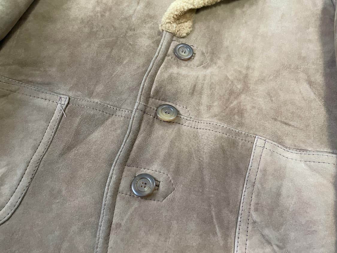 빈티지 리얼 무스탕 스웨이드 시어링 자켓 J03526 상품이미지4