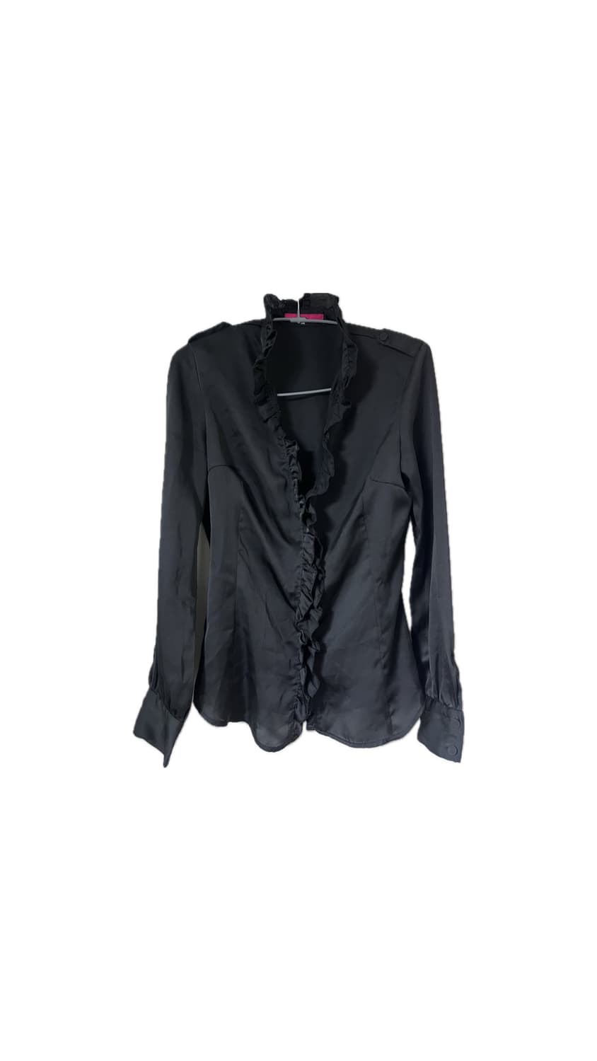 프릴 러플 셔링 블라우스 셔츠 고딕 고스 갸루 공겜 페어리 긱시크 상품이미지1