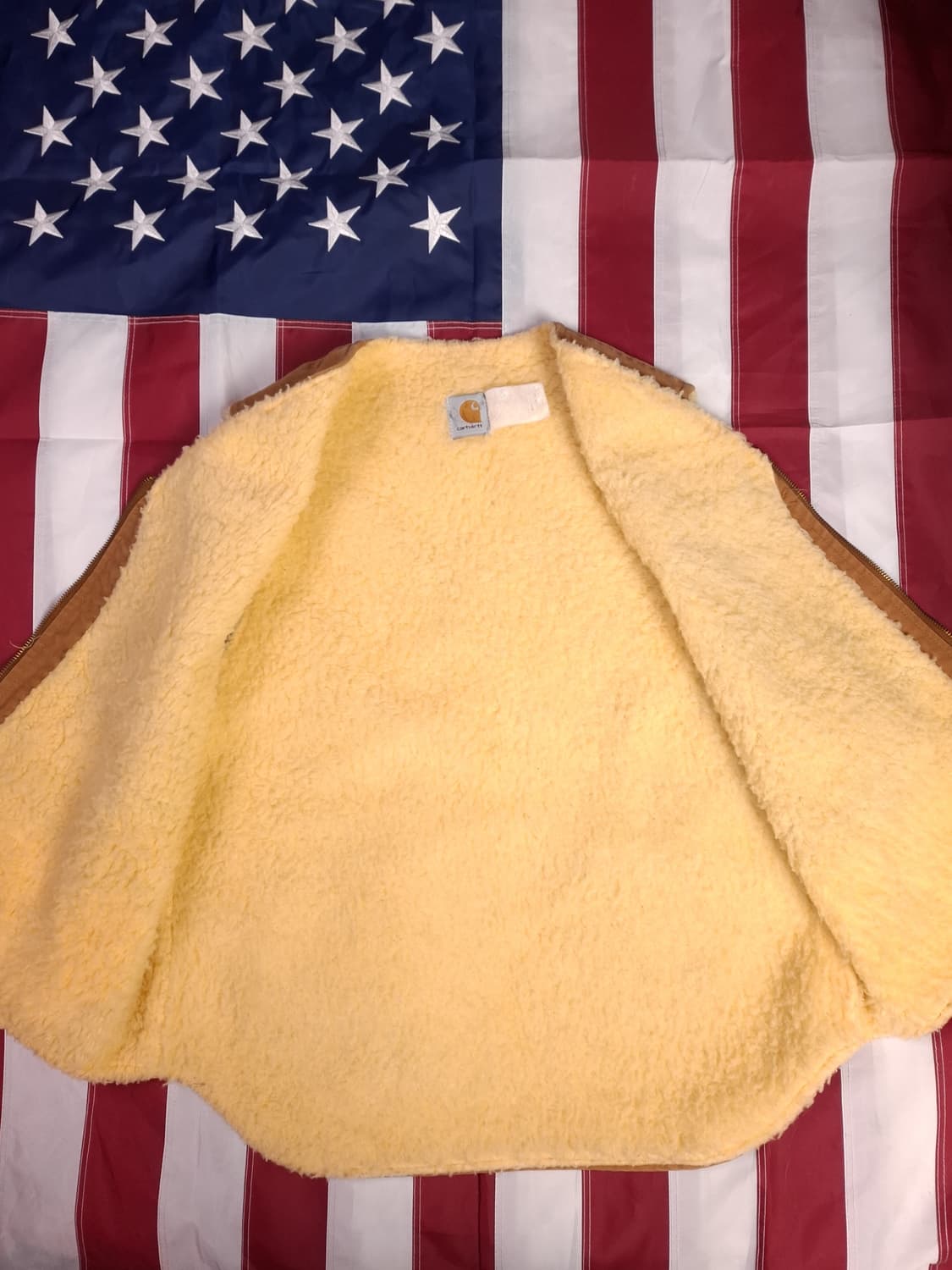 오리지날 구형 미국제조 칼하트 덕 양털 베스트 상품이미지10