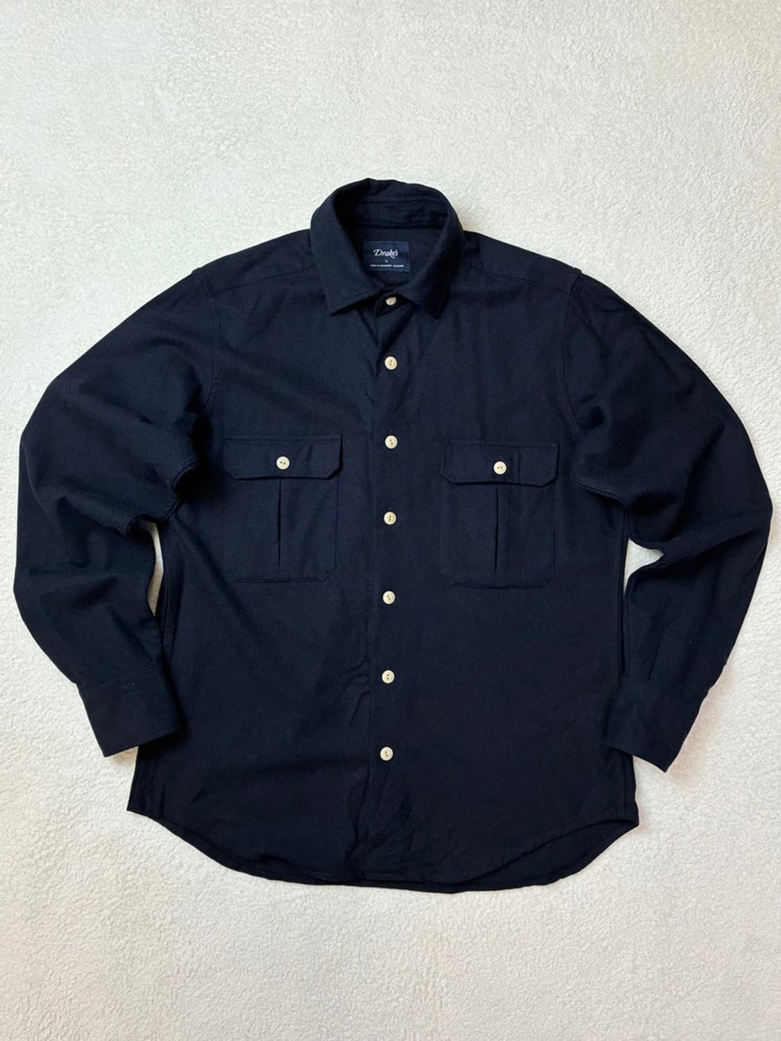 드레익스 잉글랜드 울 솔리드 투 포켓 셔츠 PN5819 상품이미지1