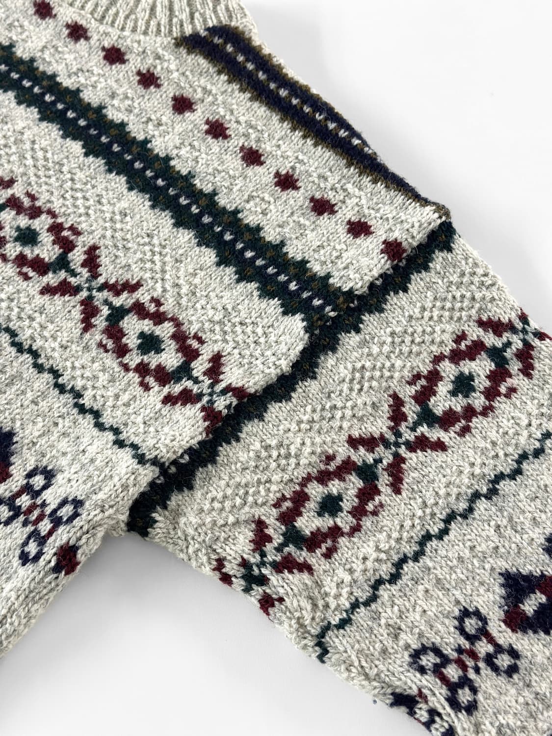 80~90s 빈티지 엘엘빈 usa 페어 아일 울 스웨터 상품이미지7