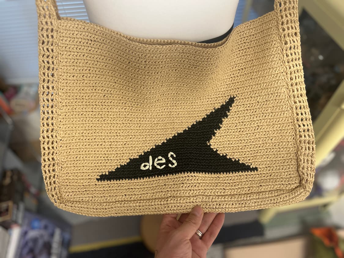 DESCENDANT Raffia Mesh Shoulder Bag 베이지 상품이미지6