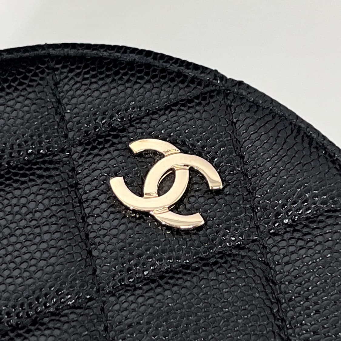 샤넬 캐비어 탬버린 체인 크로스백 블랙 (AP0245) 상품이미지5