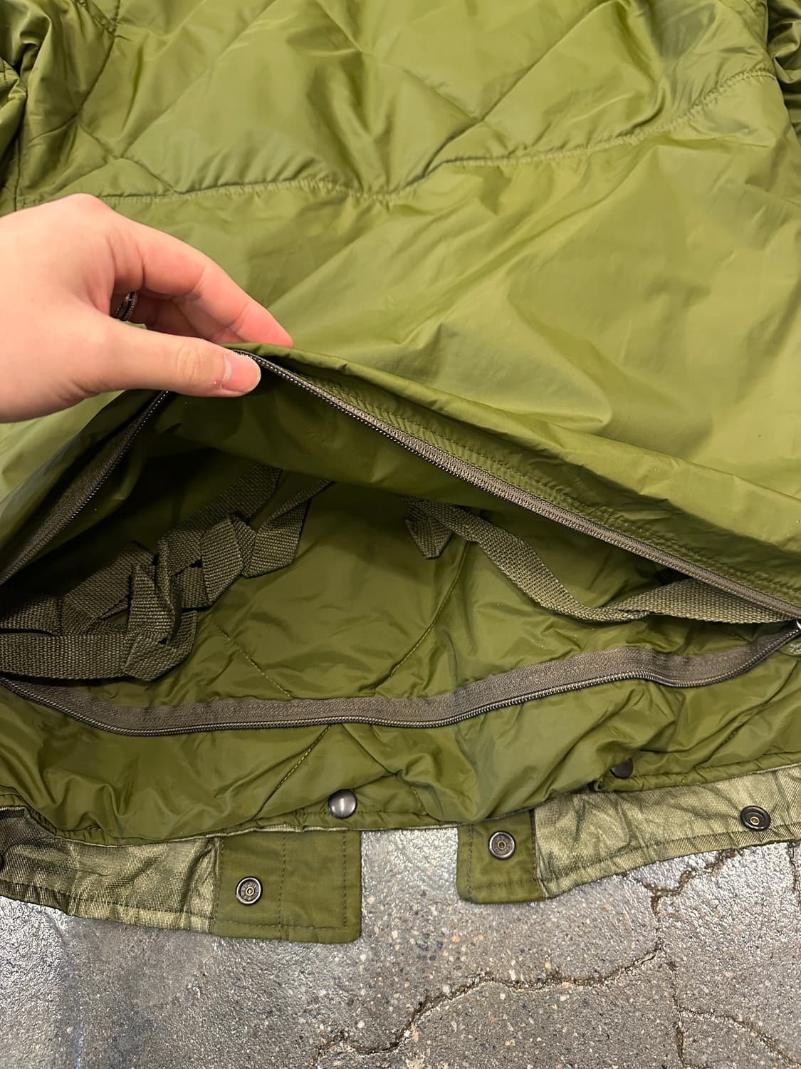 80s 밀리터리 캐나다 파카 컴뱃 이너 라이너 XL 상품이미지6