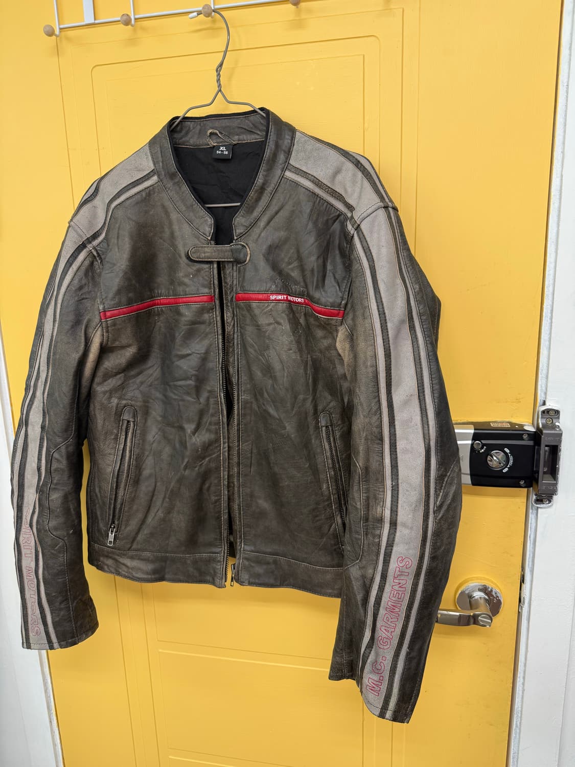 Usa leather racing jacket 레이싱 가죽 자켓 상품이미지8