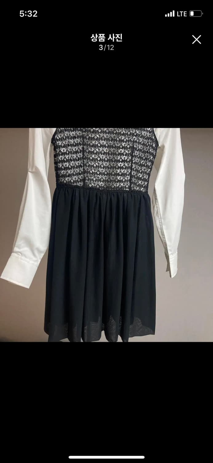 아메리칸어패럴 블랙 레이스 원피스 aa 설리 하객룩 밀크코코아 셀프웨딩 상품이미지3