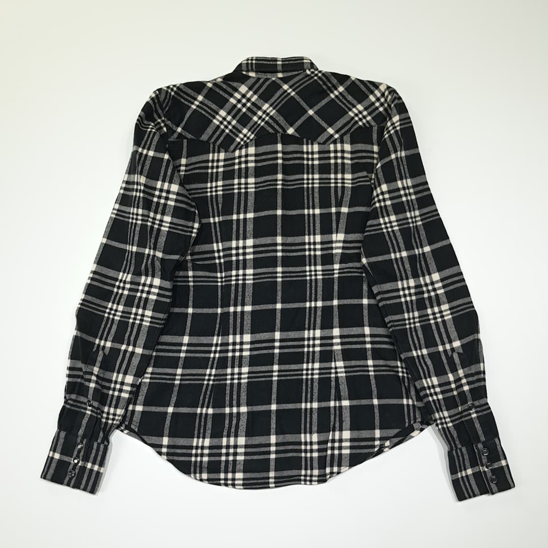 CL865 M 폴로 블랙 클래식 웨스턴 체크 셔츠 남방 상품이미지6